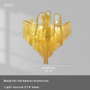 Axyaa Elegant Tassel Chain Ceiling Chandelier - Dimmable E14 Base