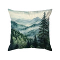 Axyaa Misty Forest & Mountain Pattern Pillowcase - Sofa Bedroom Car Cushion Cover