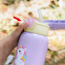 Axyaa Kids Stainless Steel Straw Thermos Bottle
