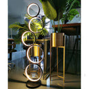 Axyaa Nordic Ring Floor Lamp Remote Control Dimming Standing Light