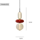 Axyaa Artistic Glass Lollipop Chandelier - Colorful Luxury Ceiling Fixture
