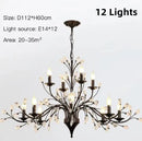 Axyaa Branch Crystal Chandelier: Modern Black Gold Ceiling Lamp for Living Room, E14 Candle Fixture