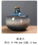 Axyaa Vintage Kiln Glaze Ceramic Small Vase Ornaments