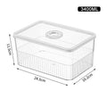 Axyaa Fridge Organizer Food Storage Containers Fresh Fruit Baskets Refrigerator Kitchen Organizer