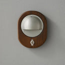 Axyaa Brass Wood Wall Light, E27 Bulb Sconce in Gold/Silver/Copper for Bedroom Parlor Dining Room