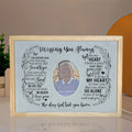 Axyaa Custom Photo Night Light Up Picture Frames for Unique In Memory Tribute