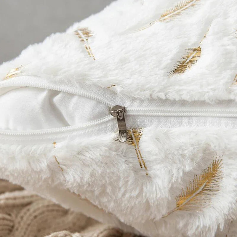 Axyaa Short Fleece Plush Pillowcase - Winter Warm & Cozy 45*45cm