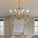 Axyaa Gold Crystal Chandelier for Elegant Home Lighting