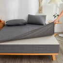 Axyaa Cotton Zippered Mattress Protector Encasement: Breathable, Fully Enclosed Fitted Sheet