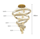 Axyaa Modern LED Pendant Light Chandeliers for Living & Dining Room Lighting
