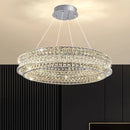 Axyaa Crystal Chandelier Pendant Light for Luxury Living Room and Bedroom Lighting