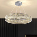 Axyaa Crystal Chandelier Pendant Light for Luxurious Living Room and Bedroom
