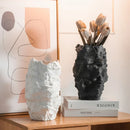 Axyaa Stone Grain Ceramic Flower Vase Set for Arrangements and Ornaments