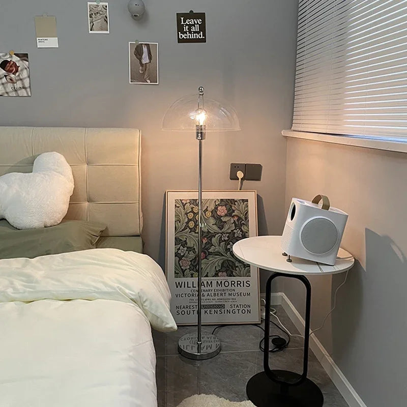 Axyaa Nordic Mushroom Floor Lamp for Retro Bauhaus Living Room