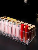 Axyaa Lipstick & Makeup Organizer: Cosmetic & Nail Polish Display Holder Box