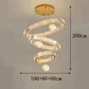 Axyaa Crystal Chandelier Pendant Light for Living Room Bedroom Ceiling Decor
