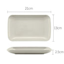 Axyaa Wheat Straw Melamine Rectangular Plate Set for Healthy Dining
