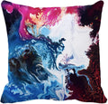 Axyaa Manga Anime Cute Expression Woman Face Pillow Cover 45x45cm Home Decor