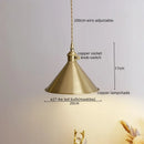 Axyaa Copper LED Pendant Light for Modern Living Spaces
