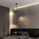 Axyaa Nordic Black Adjustable LED Pendant Chandelier for Bedroom, Kitchen, Living Room