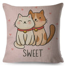 Axyaa Cartoon Cat Cushion Cover 45x45cm