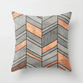 Axyaa Wood Background Mable Tribal Print Cushion Cover - Home Sofa Decor