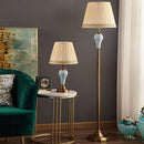Axyaa Nordic Ceramic LED Floor Lamp - Modern Creative Design for Home Decor