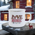 Axyaa Love Enamel Mug Set - Romantic Couples Coffee Cups