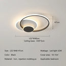 Axyaa Circle LED Ceiling Light Modern Minimalism Dimmable Fixture for Living Room Bedroom