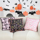 Axyaa Halloween Ghost Print Pillowcase Cojines Festive Home Decoration Covers 45x45cm