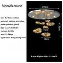 Axyaa Nordic Rrian Droplet Glass Chandelier for Luxury Living Room, Staircase, Dining, and Home Decoration