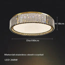 Axyaa Crystal Ceiling Lamp for Elegant Home Decor
