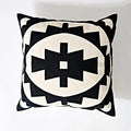 Axyaa Abstract Geometric Canvas Cotton Cushion Cover 45x45cm