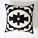 Axyaa Abstract Geometric Canvas Cotton Cushion Cover 45x45cm