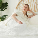 Axyaa Seersucker Plaid Queen Comforter, Reversible Lightweight Cooling Blanket
