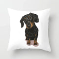 Axyaa Dachshund Cushion Cover 45x45cm Cute Dog Puppy Throw Pillow Cases