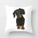Axyaa Dachshund Cushion Cover 45x45cm Cute Dog Puppy Throw Pillow Cases