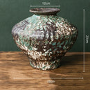 Axyaa Retro Chinese-style Porcelain Flower Vase Set - Earthenware & Kiln-transformed Accessories