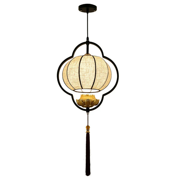 Axyaa Chinese Lantern Chandelier for Dining Room Teahouse Bedroom Hotel Creative Lamps