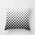 Geometric Black Yellow Cushion Covers - Axyaa Modern 18" Throw Pillow Case