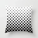 Geometric Black Yellow Cushion Covers - Axyaa Modern 18" Throw Pillow Case