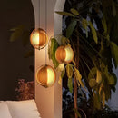 Axyaa Wood Hanging Lamps Wabi Sabi LED Pendant Lights for Home Decor & Lighting