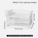 Axyaa Multi-Layer File Rack & Desk Organizer for Office, Bookshelf & Document Storage