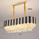 Axyaa Crystal Chandelier Pendant Light for Living Room Bedroom Ceiling Lighting