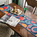 Axyaa Ethnic Tassel Jacquard Table Runner for Home Party Decor