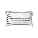 Axyaa Yellow White Knitting Boho Cushion Cover for Home Decoration
