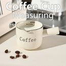 Axyaa Ceramic Measuring Cup with Dual Scale and Handle - Espresso Extraction Tool