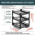 Axyaa 2-Layer Seasoning Storage Pull Out Organizer Rack for Kitchen Cabinet Drawers