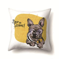 Axyaa Funny Dogs Polyester Cushion Cover for Living Room Sofa 45x45cm