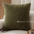 Axyaa French Medieval Pillowcase with Black Border, Retro Green Cushion Cover